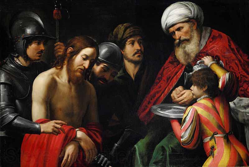 unknow artist Cristo davanti a Pilato Spain oil painting art